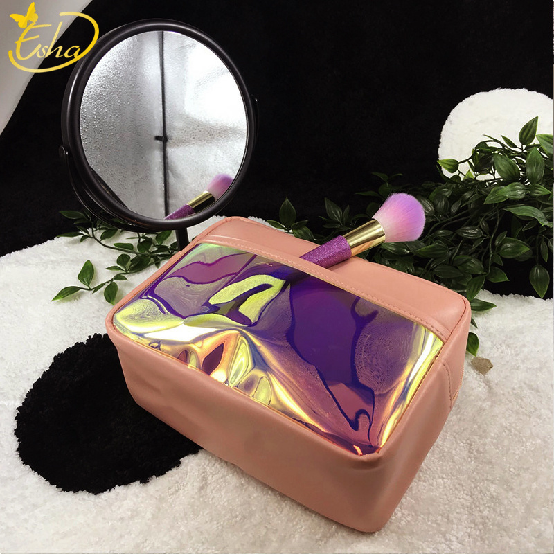 Лазерная сумка для кистей для макияжа из ПВХ Magic Color Custom