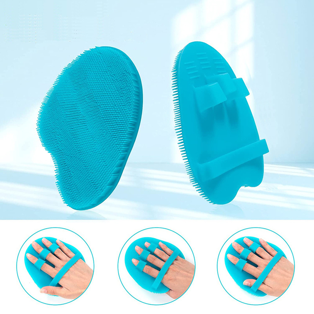 Силиконовая резиновая щетка-скраб для детской ванны Очищающая перчатка для ванны