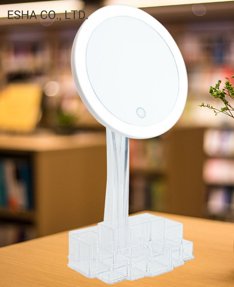 Акриловое высококачественное креативное настольное сенсорное зеркало со светодиодной подсветкой